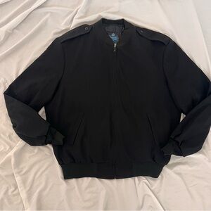 Neptune Garment Co Officer Black bomber jacket // thinsulate // size 46/XL